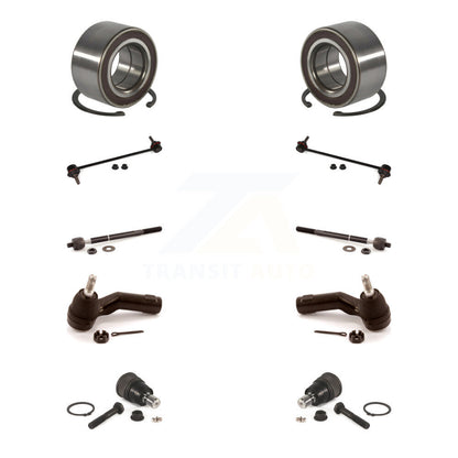 Bearing Lower Ball Joint Outer Inner Tie Rod & Link Front Kit (10Pc) For Mazda 3