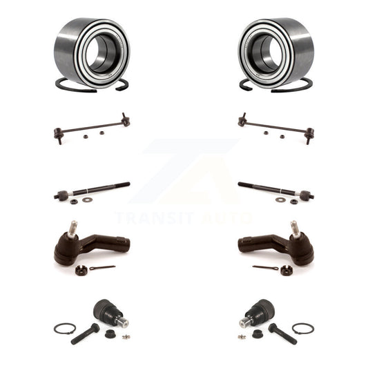 Bearing Lower Ball Joint Outer Inner Tie Rod & Link Front Kit (10Pc) For Mazda 3