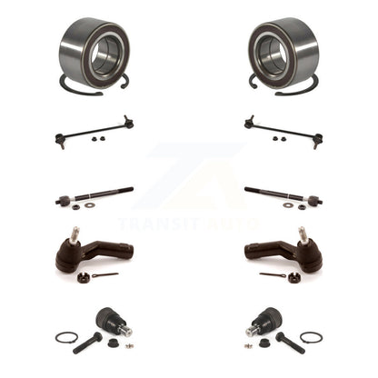 Bearing Lower Ball Joint Outer Inner Tie Rod & Link Front Kit (10Pc) For Mazda 3