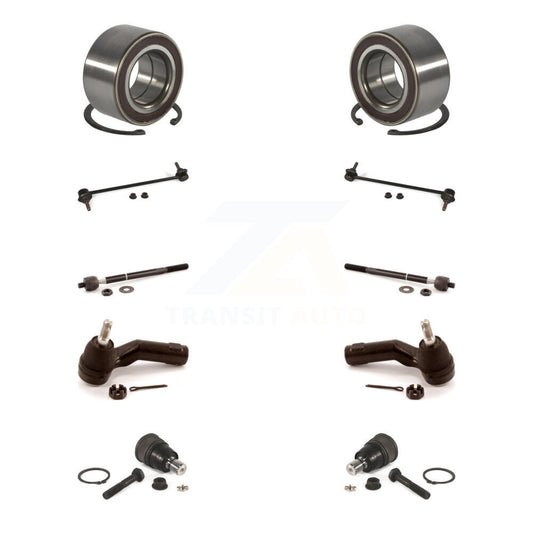 Bearing Lower Ball Joint Outer Inner Tie Rod & Link Front Kit (10Pc) For Mazda 3