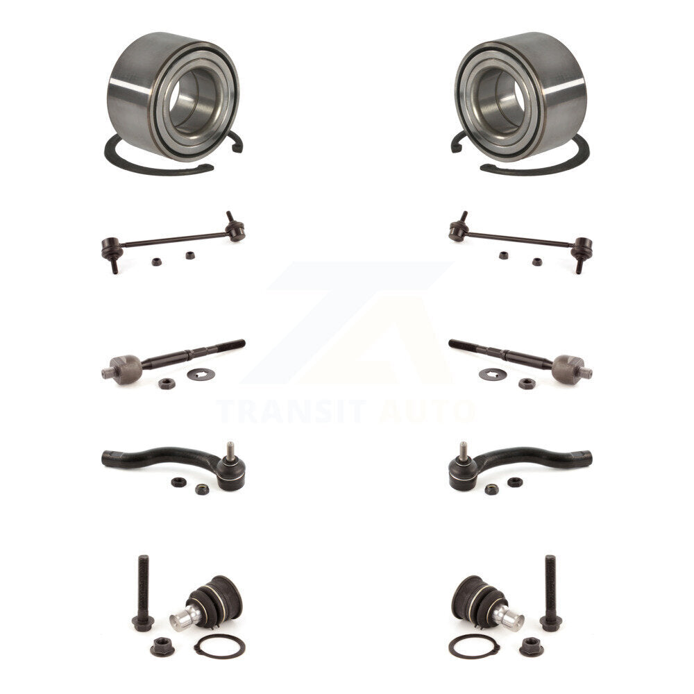 Bearing Lower Ball Joint Outer Inner Tie Rod End Link Front Kit For Nissan Versa