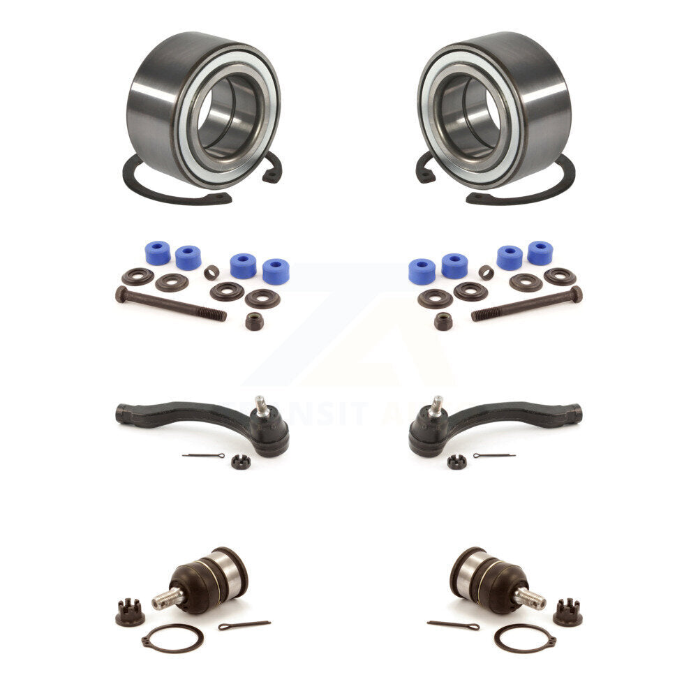 Bearing Lower Ball Joint Outer Tie Rod End Link Front Kit (8Pc) For Honda Civic
