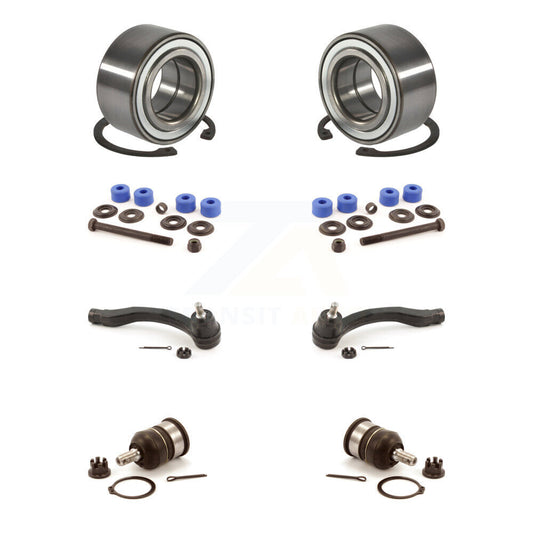 Bearing Lower Ball Joint Outer Tie Rod End Link Front Kit (8Pc) For Honda Civic
