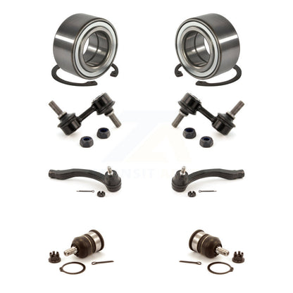 Bearing Lower Ball Joint Outer Tie Rod & Link Front Kit (8Pc) For Honda Civic Si
