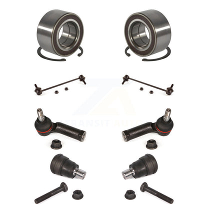 Bearing Lower Ball Joint Outer Tie Rod End Link Front Kit (8Pc) For Ford Fiesta