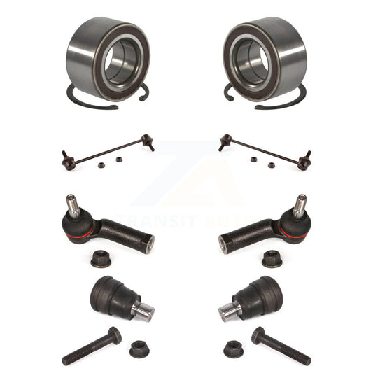 Bearing Lower Ball Joint Outer Tie Rod End Link Front Kit (8Pc) For Ford Fiesta