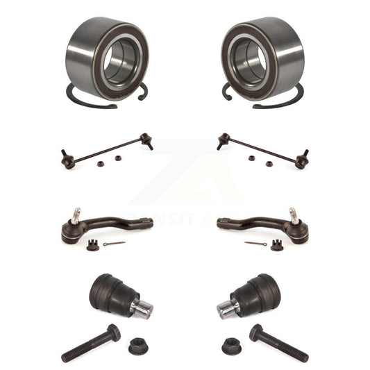 Bearing Lower Ball Joint Outer Tie Rod & Link Front Kit (8Pc) For 11-14 Mazda 2