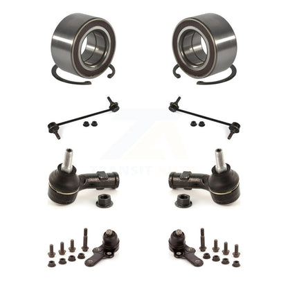 Wheel Bearing Lower Ball Joint Outer Tie Rod Link Front Kit (8Pc) For Ford Focus