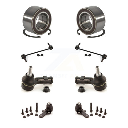 Wheel Bearing Lower Ball Joint Outer Tie Rod Link Front Kit (8Pc) For Ford Focus