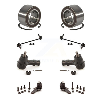 Wheel Bearing Lower Ball Joint Outer Tie Rod Link Front Kit (8Pc) For Ford Focus