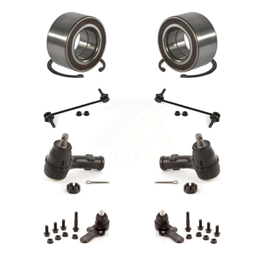 Wheel Bearing Lower Ball Joint Outer Tie Rod Link Front Kit (8Pc) For Ford Focus
