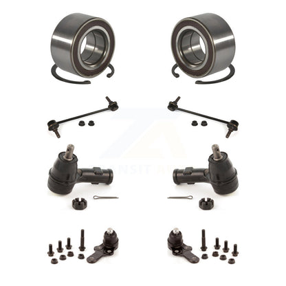 Wheel Bearing Lower Ball Joint Outer Tie Rod Link Front Kit (8Pc) For Ford Focus
