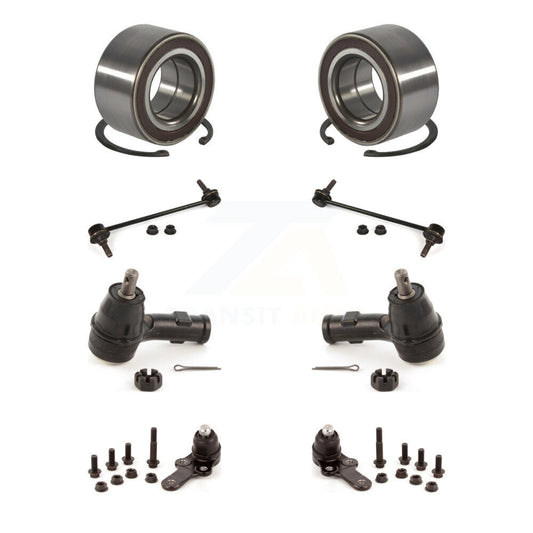 Wheel Bearing Lower Ball Joint Outer Tie Rod Link Front Kit (8Pc) For Ford Focus