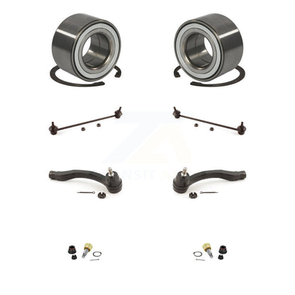 Wheel Bearing Lower Ball Joint Outer Tie Rod Link Front Kit (8Pc) For Honda Fit