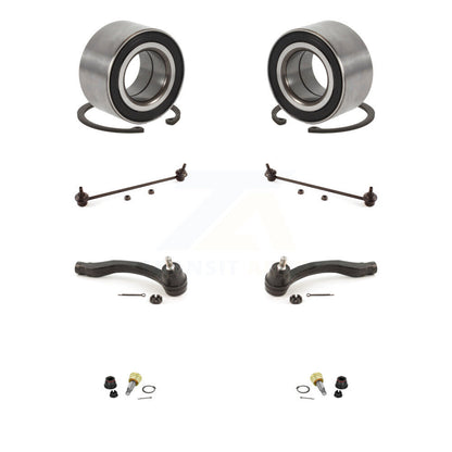 Wheel Bearing Lower Ball Joint Outer Tie Rod Link Front Kit (8Pc) For Honda Fit