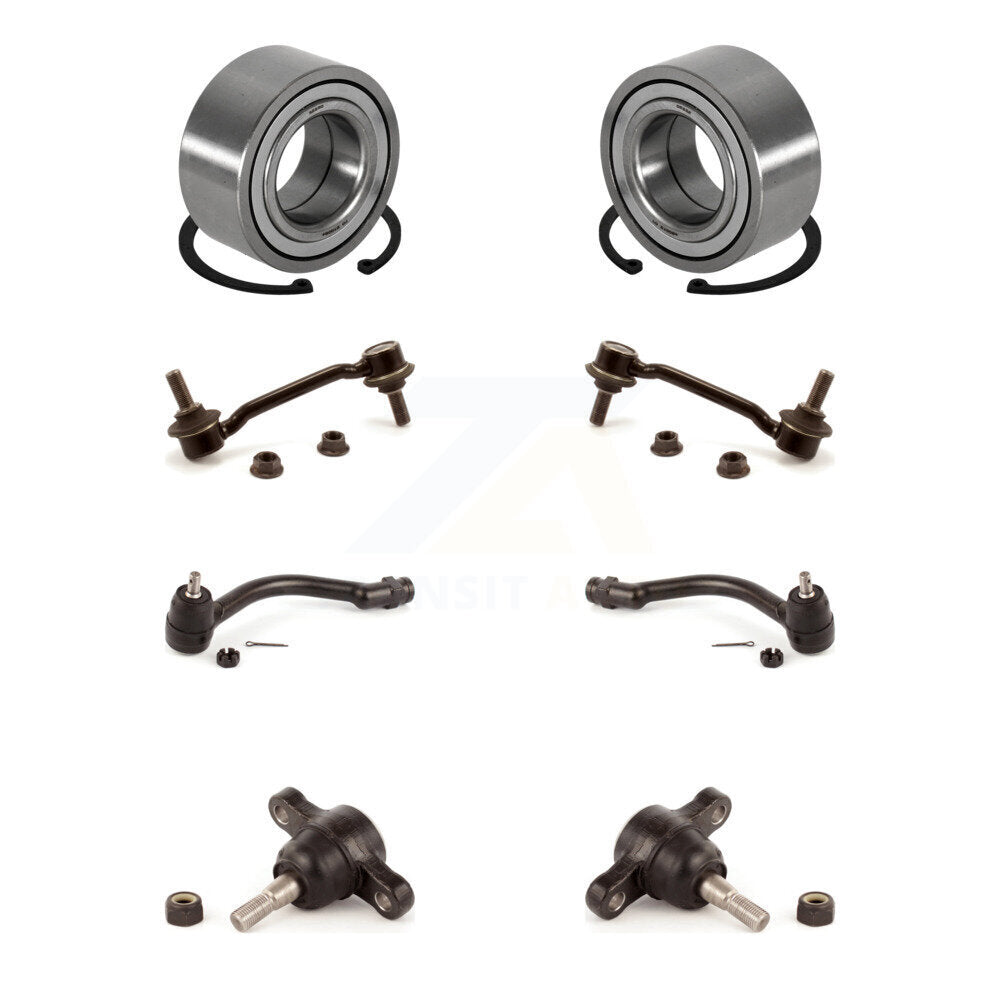 Bearing Lower Ball Joint Outer Tie Rod & Link Front Kit (8Pc) For Hyundai Azera