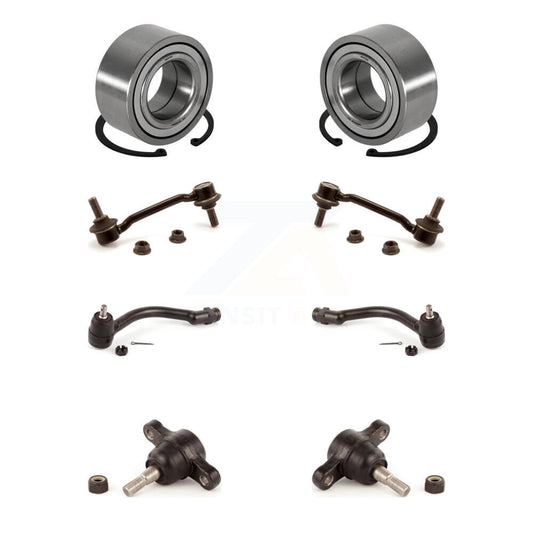 Bearing Lower Ball Joint Outer Tie Rod & Link Front Kit (8Pc) For Hyundai Azera