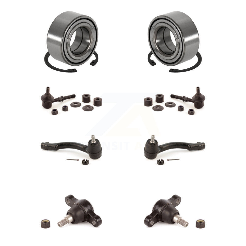 Bearing Lower Ball Joint Outer Tie Rod & Link Front Kit (8Pc) For Hyundai Sonata