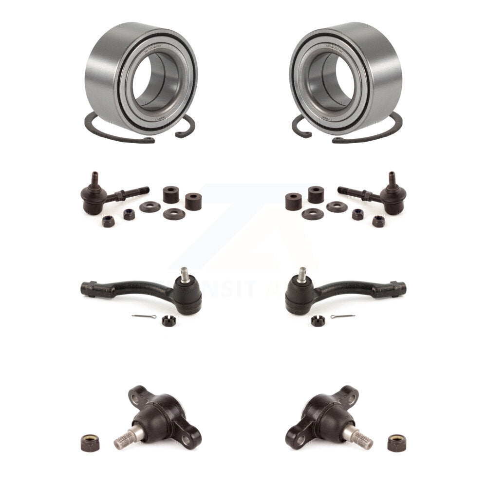 Bearing Lower Ball Joint Outer Tie Rod & Link Front Kit (8Pc) For Hyundai Sonata