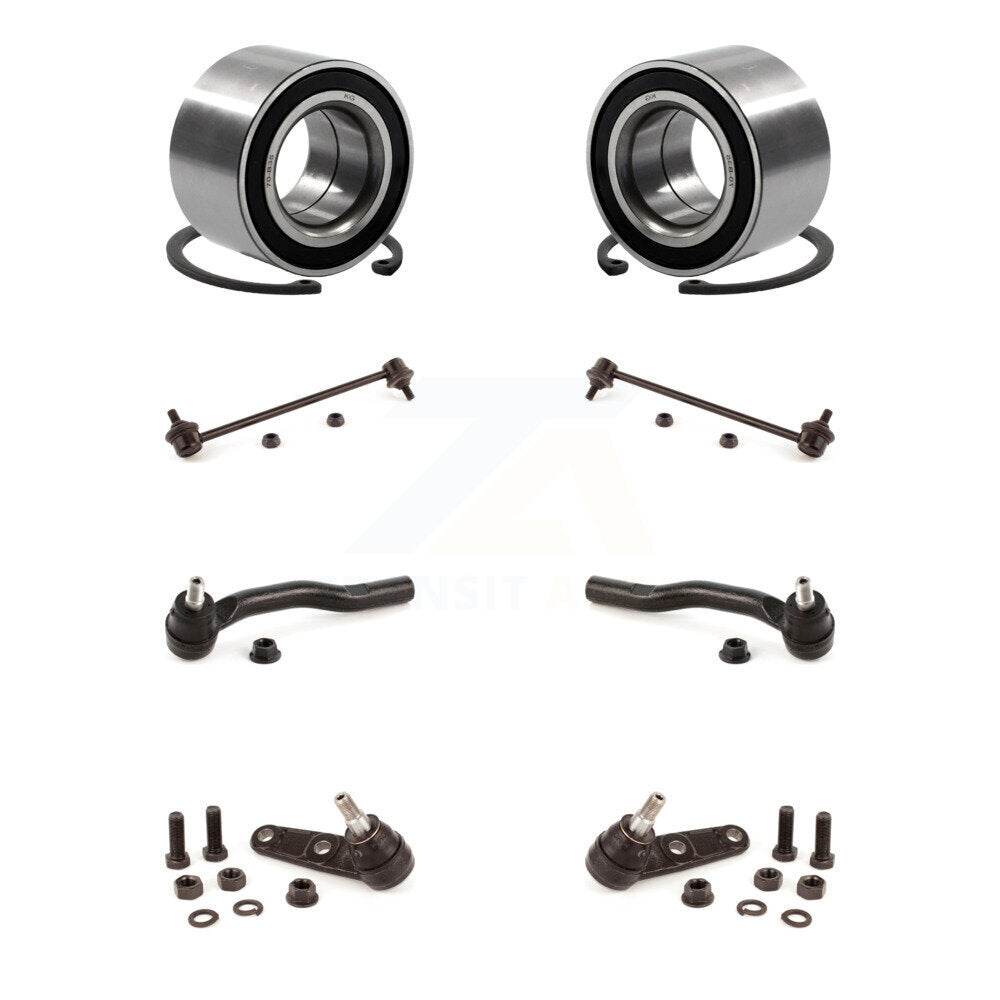 Bearing Lower Ball Joint Outer Tie Rod & Link Front Kit (8Pc) For Chevrolet Aveo