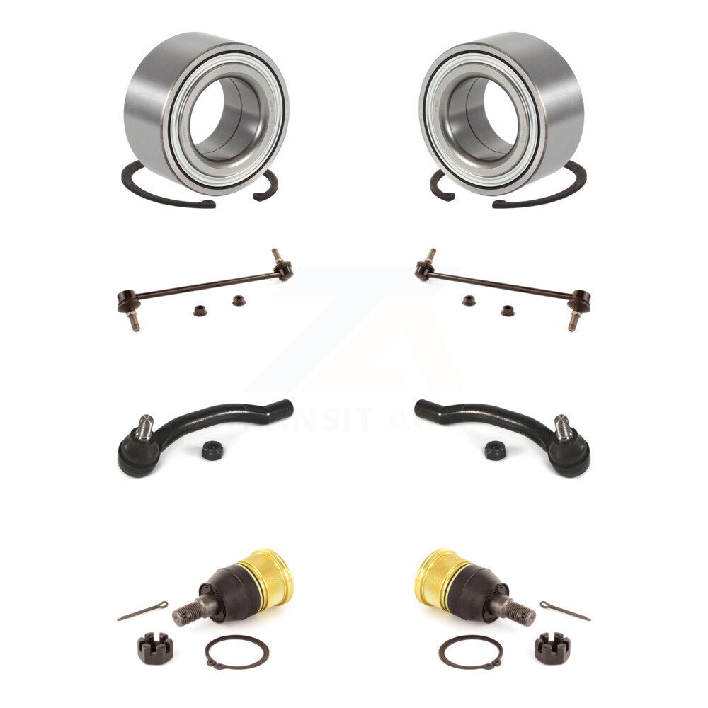 Bearing Lower Ball Joint Outer Tie Rod Link Front Kit (8Pc) For Honda Pilot MDX