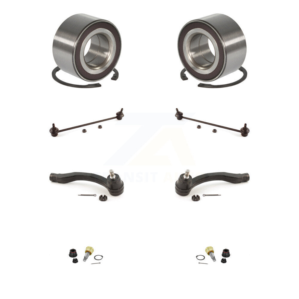 Bearing Lower Ball Joint Outer Tie Rod & Link Front Kit (8Pc) For Honda Insight