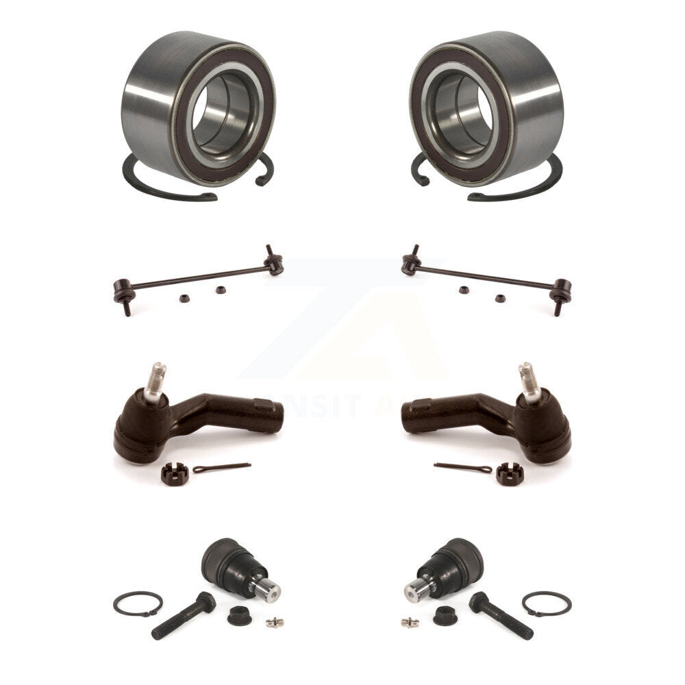 Bearing Lower Ball Joint Outer Tie Rod & Link Front Kit (8Pc) For Mazda 3 Sport
