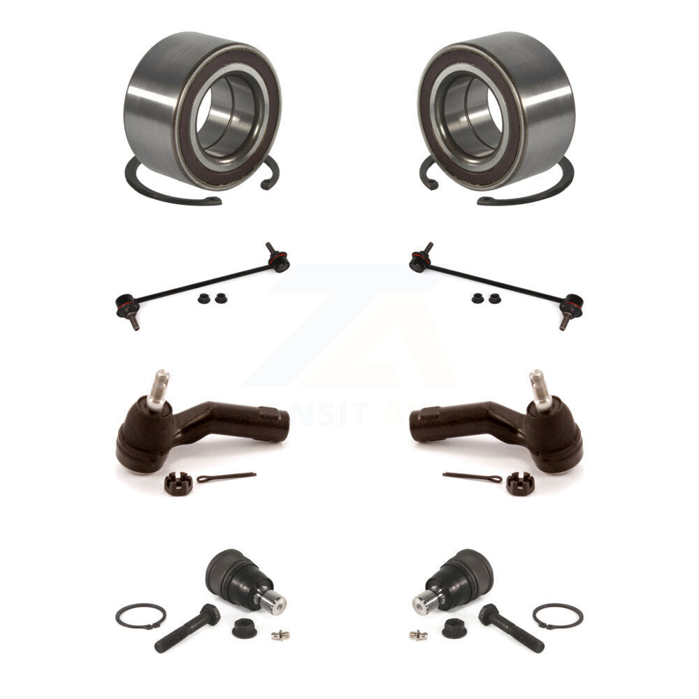 Bearing Lower Ball Joint Outer Tie Rod & Link Front Kit (8Pc) For Mazda 3 Sport