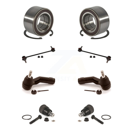 Bearing Lower Ball Joint Outer Tie Rod & Link Front Kit (8Pc) For Mazda 3 Sport
