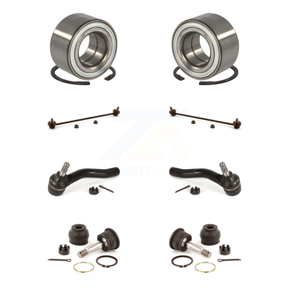 Bearing Lower Ball Joint Outer Tie Rod & Link Front Kit (8Pc) For Toyota Yaris C
