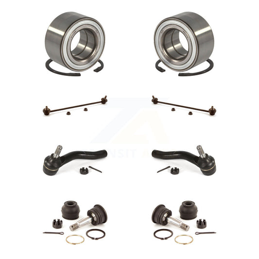 Bearing Lower Ball Joint Outer Tie Rod & Link Front Kit (8Pc) For Toyota Yaris C