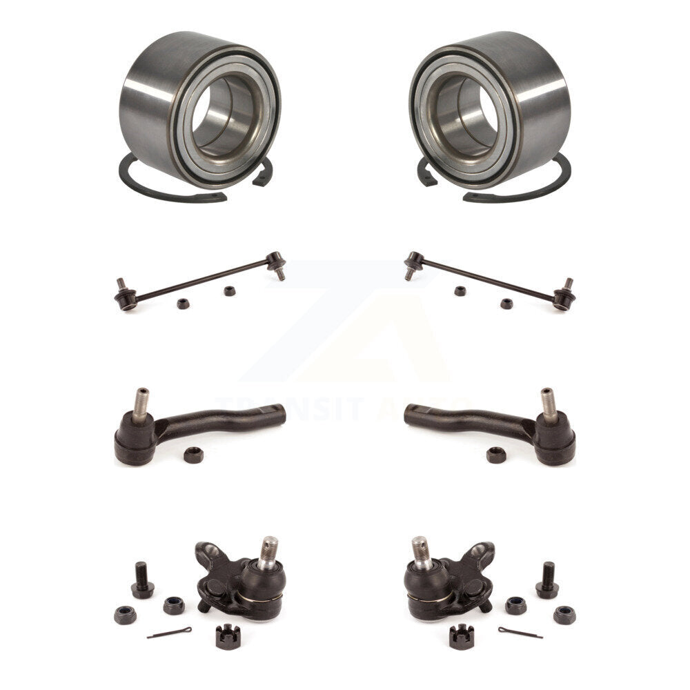 Bearing Lower Ball Joint Outer Tie Rod & Link Front Kit (8Pc) For Toyota Corolla