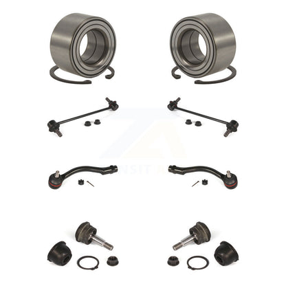 Bearing Lower Ball Joint Outer Tie Rod & Link Front Kit (8Pc) For Hyundai Accent