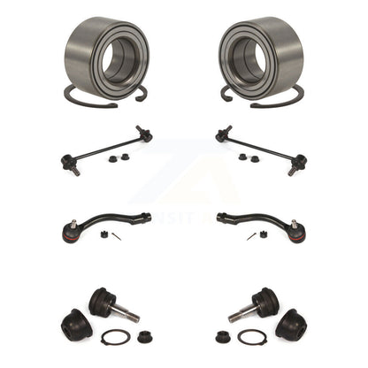 Bearing Lower Ball Joint Outer Tie Rod & Link Front Kit (8Pc) For Hyundai Accent