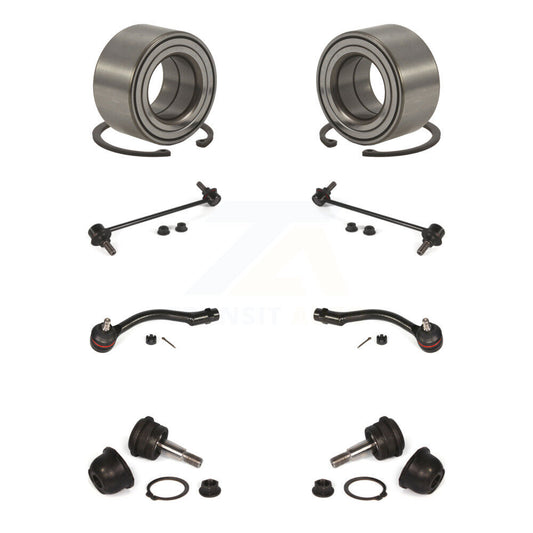Bearing Lower Ball Joint Outer Tie Rod & Link Front Kit (8Pc) For Hyundai Accent
