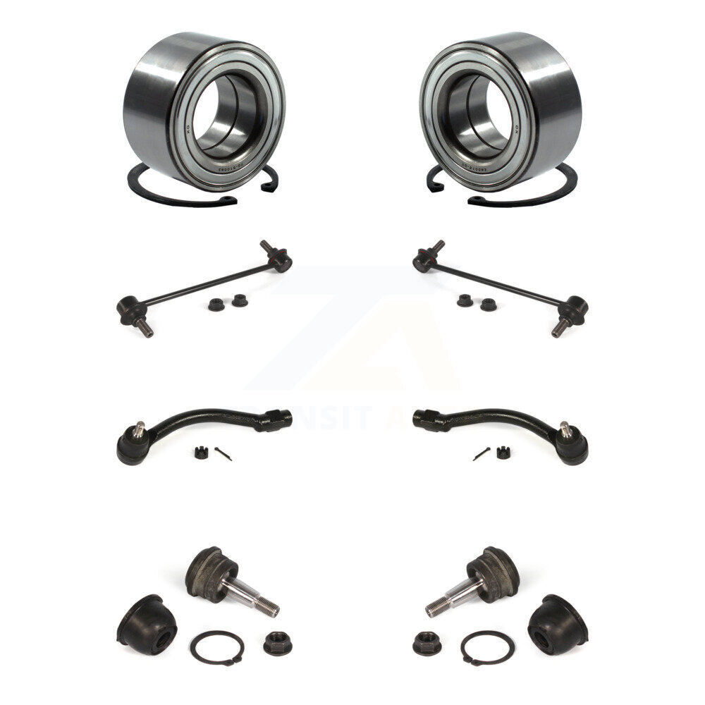 Bearing Lower Ball Joint Outer Tie Rod Link Front Kit (8Pc) For Hyundai Elantra