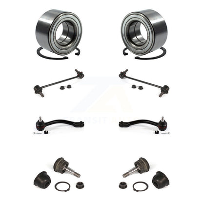 Bearing Lower Ball Joint Outer Tie Rod Link Front Kit (8Pc) For Kia Forte Forte5