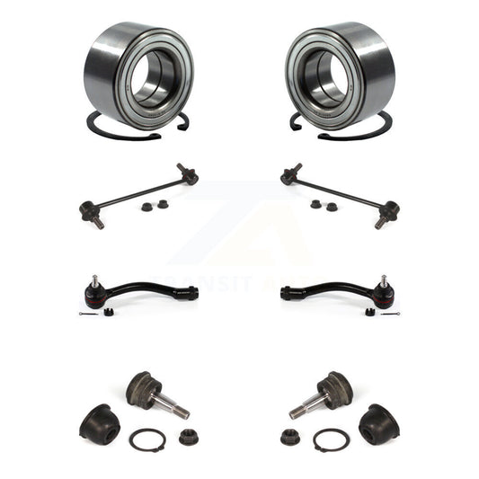 Bearing Lower Ball Joint Outer Tie Rod Link Front Kit (8Pc) For Kia Forte Forte5