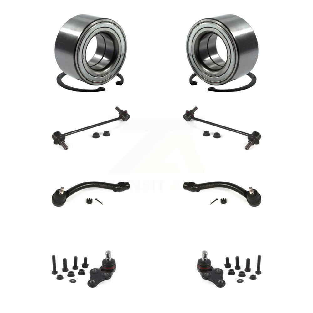 Bearing Lower Ball Joint Outer Tie Rod End Link Front Kit (8Pc) For Kia Soul EV