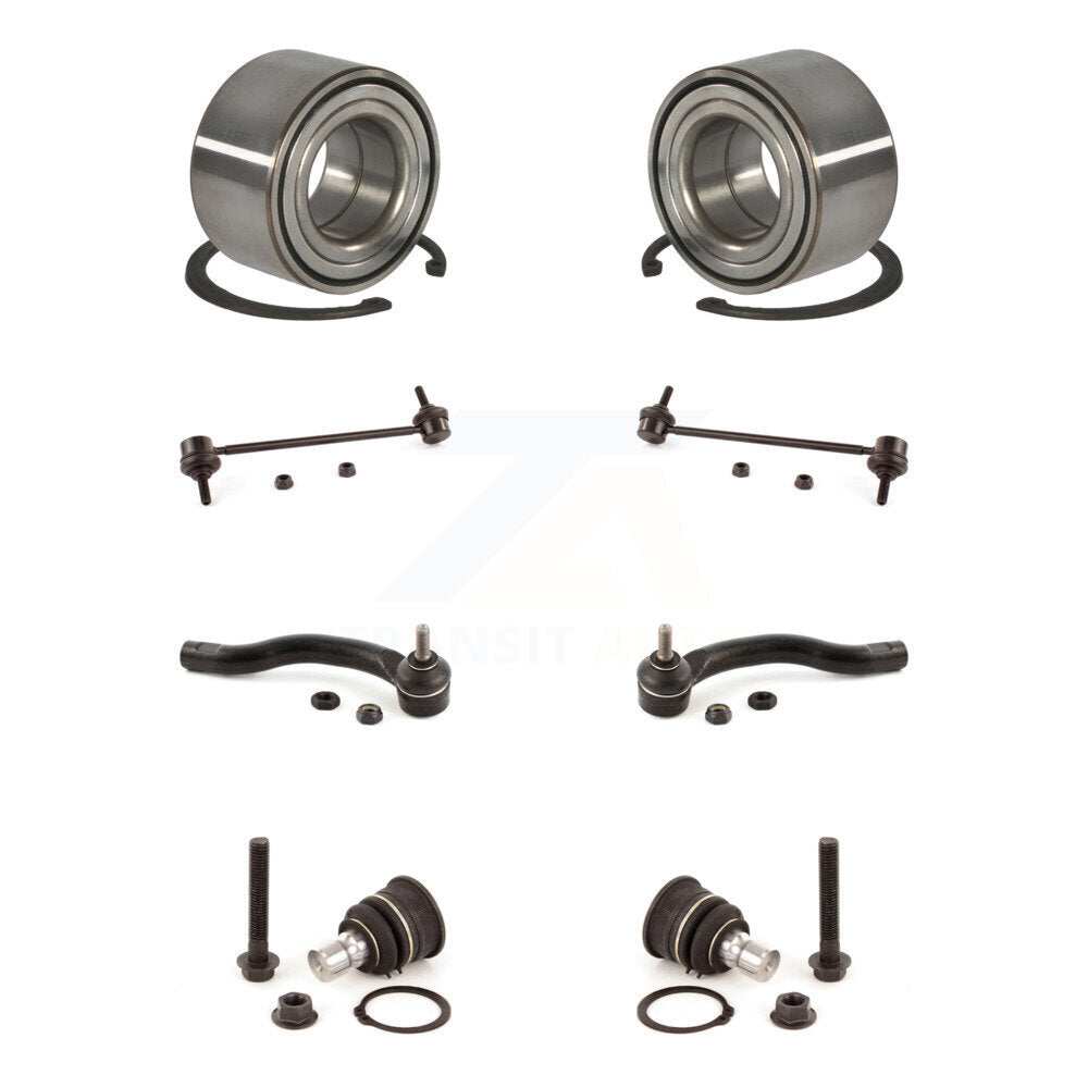 Bearing Lower Ball Joint Outer Tie Rod End Link Front Kit (8Pc) For Nissan Versa