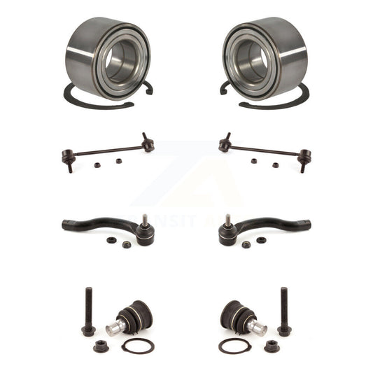 Bearing Lower Ball Joint Outer Tie Rod End Link Front Kit (8Pc) For Nissan Versa