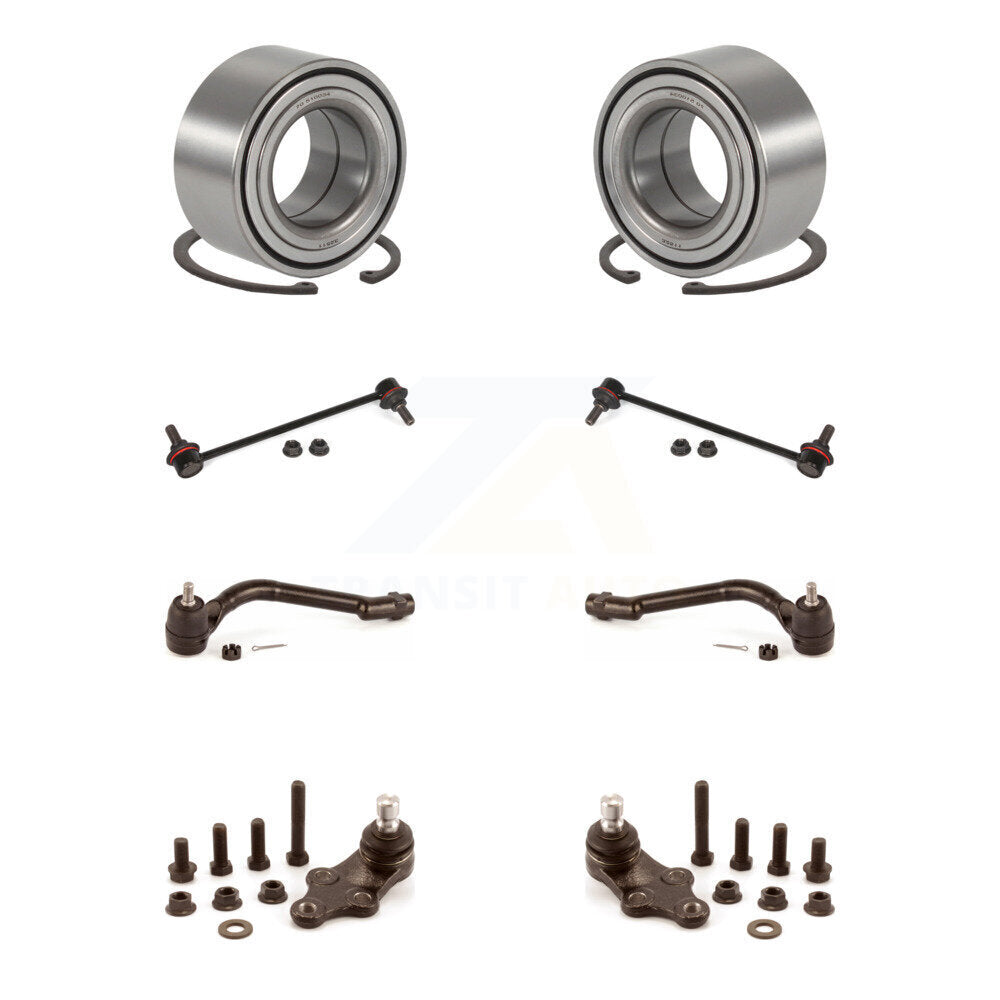 Bearing Lower Ball Joint Outer Tie Rod & Link Front Kit (8Pc) For Hyundai Tucson