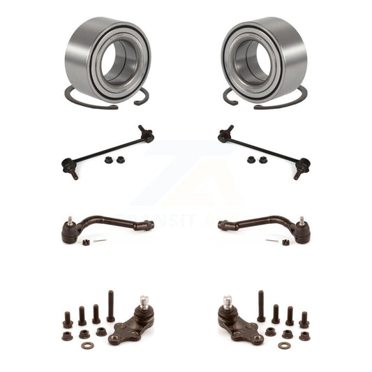 Bearing Lower Ball Joint Outer Tie Rod & Link Front Kit (8Pc) For Hyundai Sonata