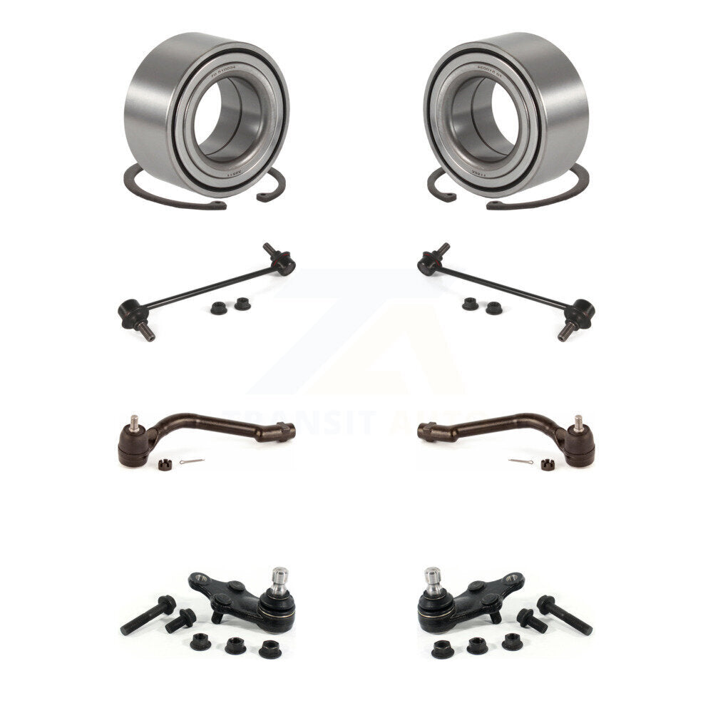 Bearing Lower Ball Joint Outer Tie Rod & Link Front Kit (8Pc) For Hyundai Tucson