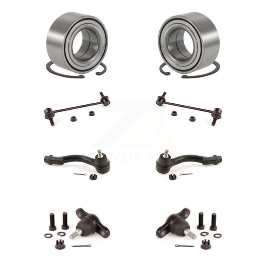 Bearing Lower Ball Joint Outer Tie Rod & Link Front Kit (8Pc) For Hyundai Tucson