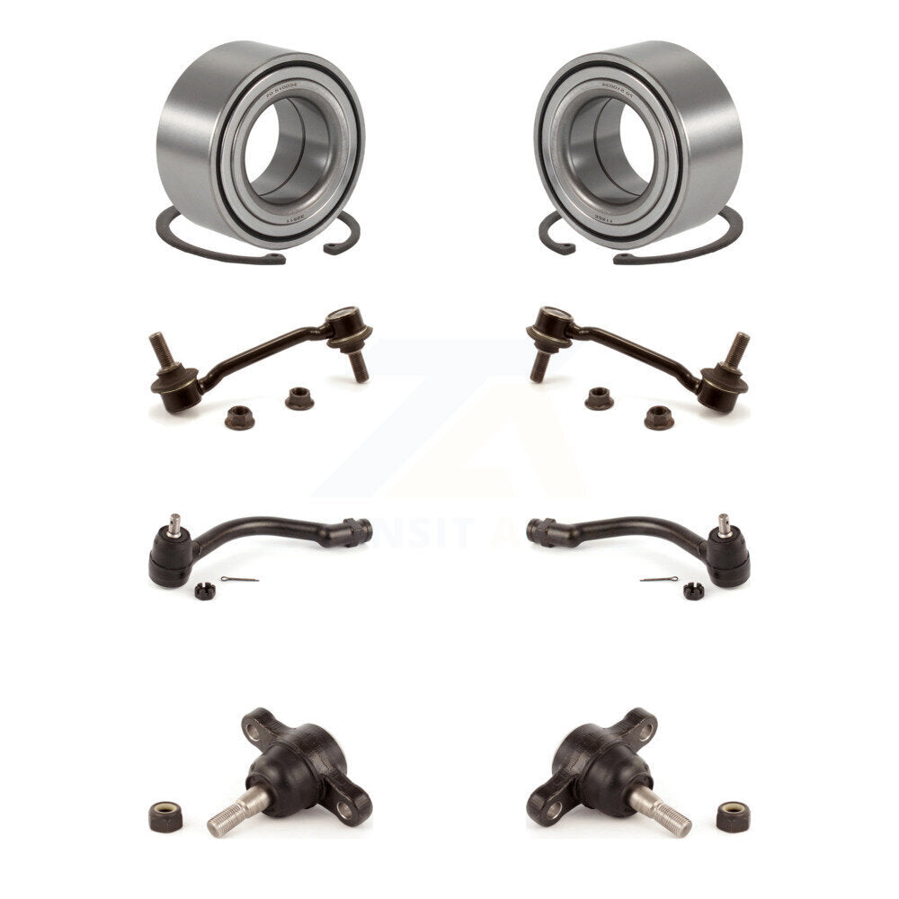 Bearing Lower Ball Joint Outer Tie Rod & Link Front Kit (8Pc) For Hyundai Sonata