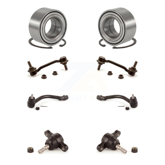 Bearing Lower Ball Joint Outer Tie Rod & Link Front Kit (8Pc) For Hyundai Sonata