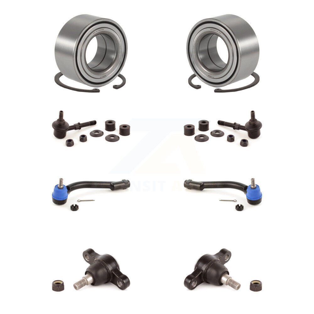 Wheel Bearing Lower Ball Joint Outer Tie Rod Link Front Kit (8Pc) For Kia Optima