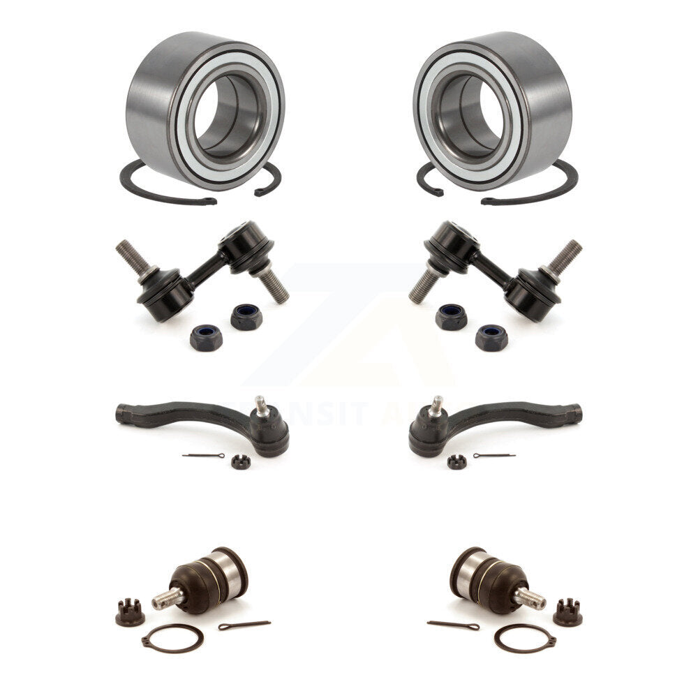 Bearing Lower Ball Joint Outer Tie Rod Link Front Kit (8Pc) For 97-01 Honda CR-V