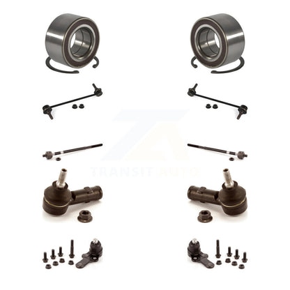 Wheel Bearing Lower Ball Joint Outer Inner Tie Rod Link Front Kit For Ford Focus